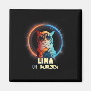 Lima Ohio Total Solar Eclipse 2024 Magnet