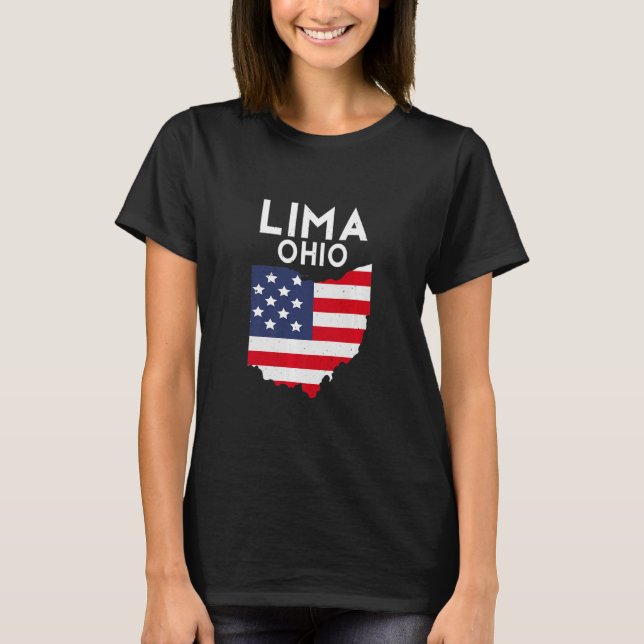 Lima Ohio USA Staat America Travel Ohioan Premium T-Shirt (Vorderseite)