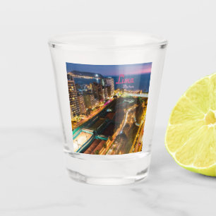 Lima Peru Hauptstadt Pazifikküste Stadt Nacht Schnapsglas