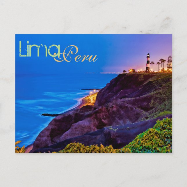 Lima, Peru, Miraflores District, SA. Postkarte (Vorderseite)