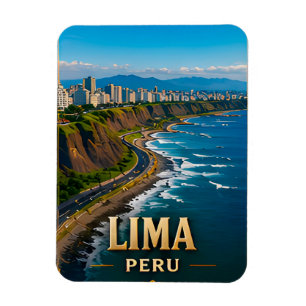 Lima Peru Reise Stadt Souvenir Andenken Magnet