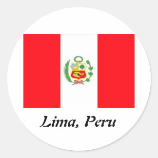 Lima, Peru, Rundkleber Runder Aufkleber