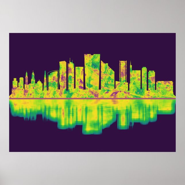 Lima Peru Skyline Poster (Vorne)