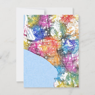 Lima Peru Stadtkarte Postkarte