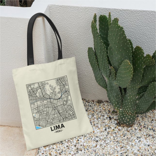 Lima, Peru, Stadtplan-Tasche Tragetasche (Von Creator hochgeladen)