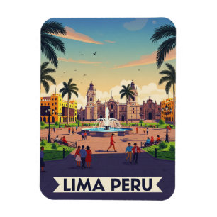 Lima Peru Travel Magnet
