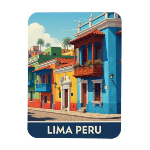 Lima Peru Travel Magnet