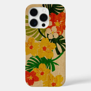 Limahuli Garden Hawaiianische Imitate Holz Orange iPhone 16 Pro Hülle