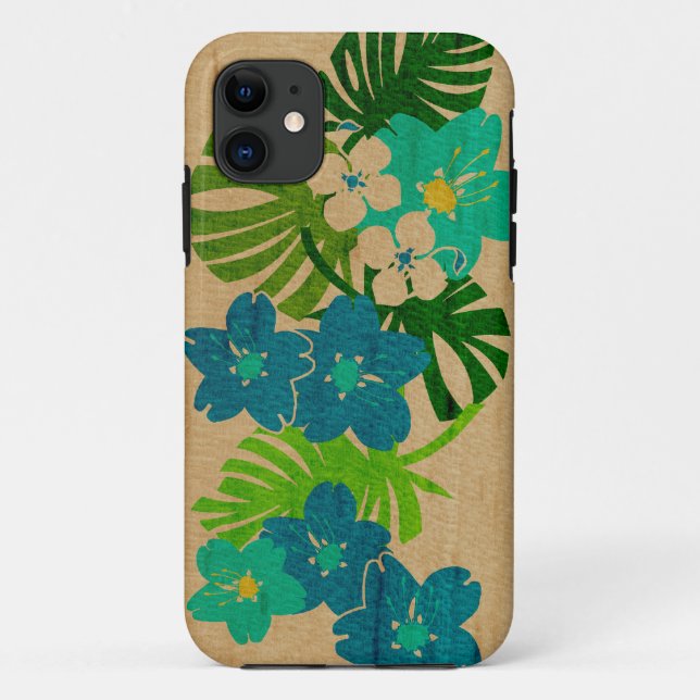 Limahuli Garten-hawaiischer Surfbrett iPhone 5 Case-Mate iPhone Hülle (Rückseite)