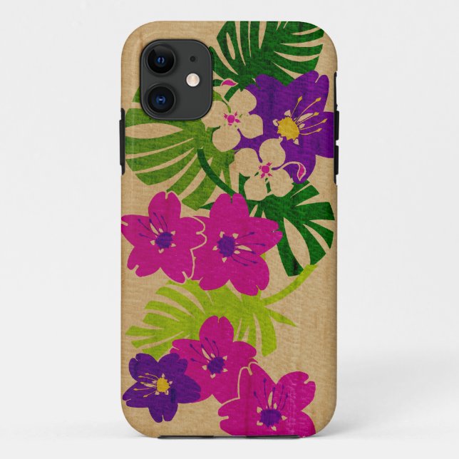 Limahuli Garten-hawaiischer Surfbrett iPhone 5 Case-Mate iPhone Hülle (Rückseite)