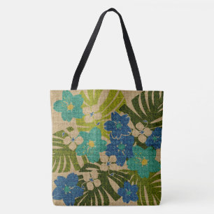 Limahuli-Garten Vintage Hawaiian Floral Strandtasc