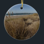 Limantour Beach bei Point Reyes II Keramik Ornament<br><div class="desc">Wir besuchten Point Reyes National Seashore zu einer Zeit, in der wir die Strände und Wanderwege meistens zu uns selbst hatten (mit Ausnahme der Tierwelt!). Hier ist ein Bild der kalifornischen Küste von Limantour Beach an einem sonnigen, aber windigen Tag. Dieses Foto ist auch als Breitbild-Wallpaper "Limantour Beach at Point...</div>