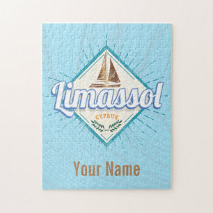 Limassol City Cyprus Retro Segelschiff Vintag Puzzle