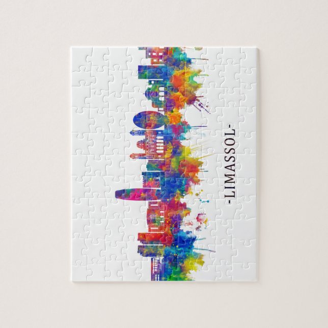 Limassol Cyprus Skyline Puzzle (Vertikal)