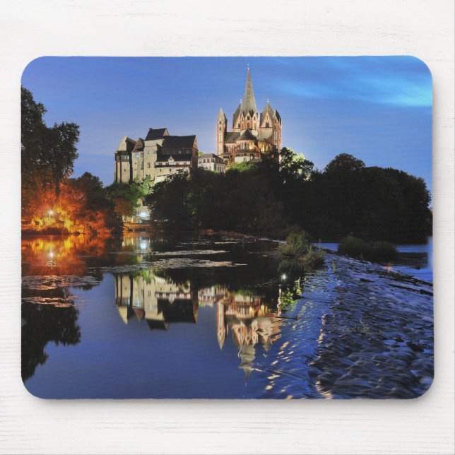 Limburg Dom zur blauen Stunde Mousepad (Vorne)