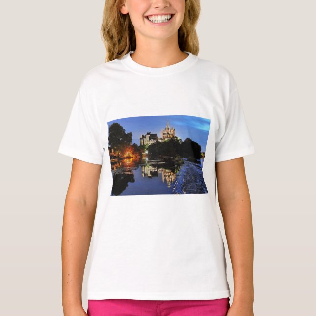 Limburg Dom zur blauen Stunde T-Shirt (Vorderseite)
