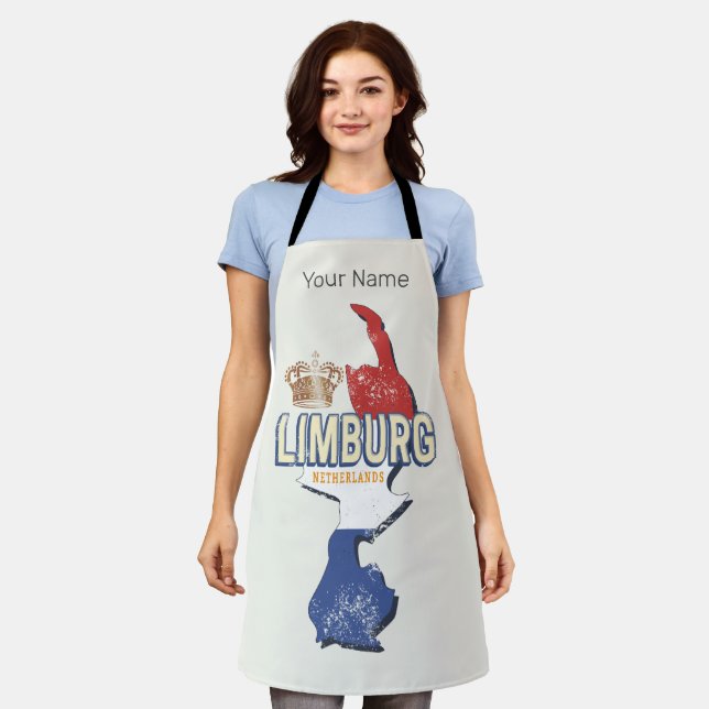 Limburg Niederlande Karte Niederländisch Vintag So Schürze (Getragen)