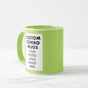 Lime 4:6 Bilderrahmen 2 x Foto Custom Combo Tasse