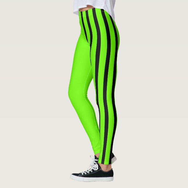 Lime & Black Jester Leggings (Links)