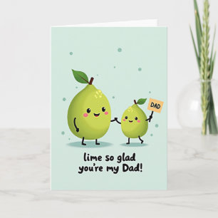 Lime - Freut mich, dass du mein Dad bist Karte