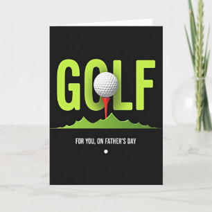 Lime Golf Sphere Vatertagskarte Karte