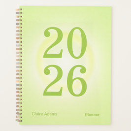 Lime Green Aura Big Year Planner Planer