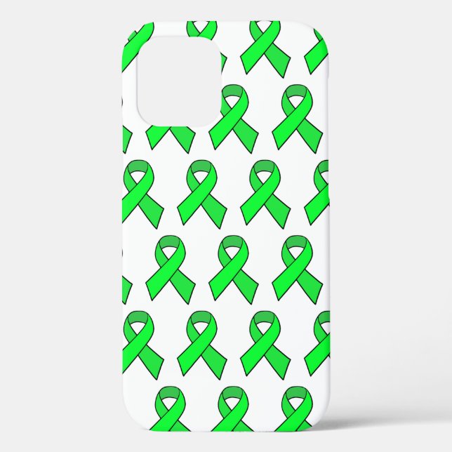 Lime Green Awareness Ribbon Case-Mate iPhone Hülle (Rückseite)