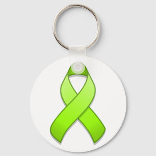 Lime Green Awareness Ribbon Schlüsselanhänger