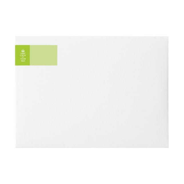 Lime Green BEHALT CALM und Ihr Creative Text (Vorderseite)