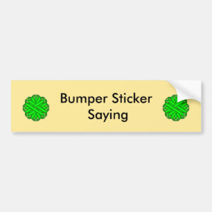 Lime Green Blume Ribbon von Kenneth Yoncich Autoaufkleber