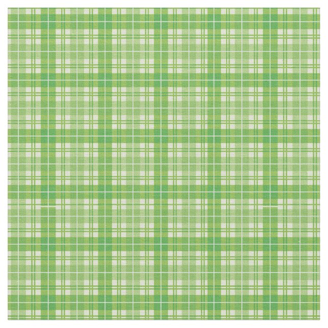 Lime Green Bright Gingham Kariert Tartan Stoff (Nahaufnahme)