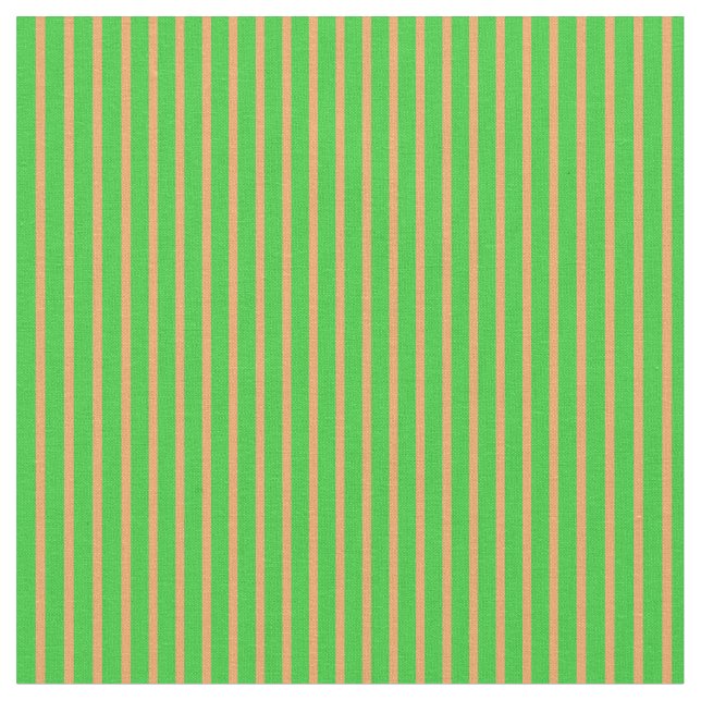Lime Green & Brown farbiges Muster der Streifen Stoff (Nahaufnahme)