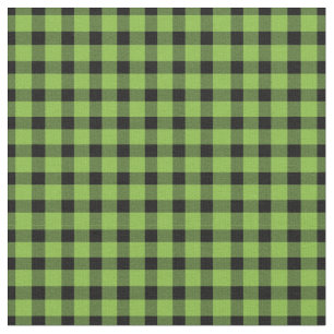 Lime Green Buffalo Country Lumberjack Kariert Stoff
