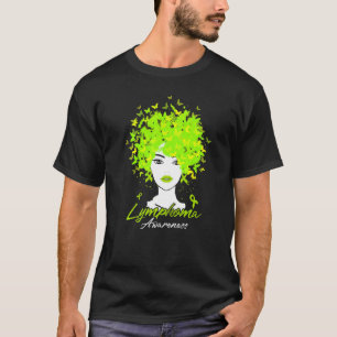 Lime Green Butterfells Lymphoma Awareness Warrior T-Shirt