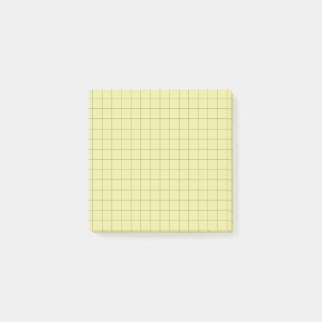Lime Green Checkered Pattern Vibrant Grid Design Post-it Klebezettel (Vorderseite)