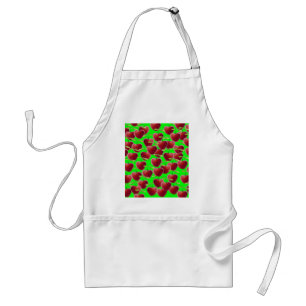 Lime Green Cherry Splash Schürze