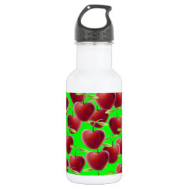 Lime Green Cherry Splash Trinkflasche