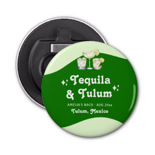 Lime Green Citrus Tequila & Tulum Bachelorette Flaschenöffner