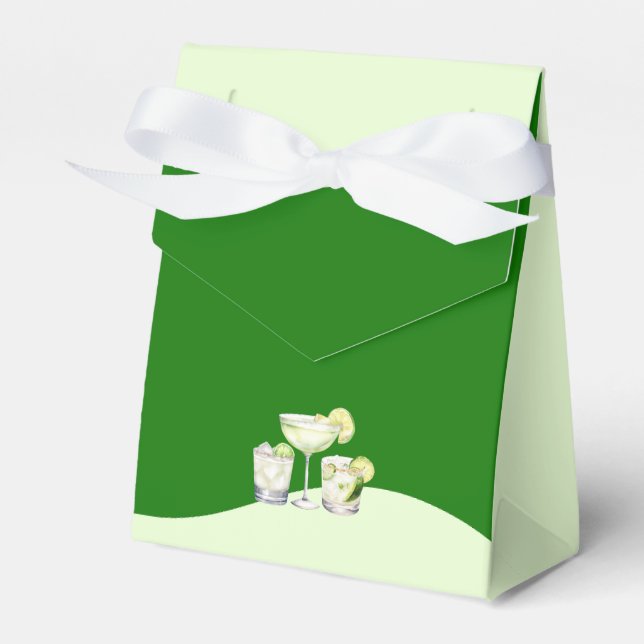 Lime Green Citrus Tequila & Tulum Bachelorette Geschenkschachtel (Vorderseite)