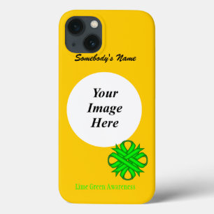 Lime Green Clover Ribbon Tmpl von Kenneth Yoncich Case-Mate iPhone Hülle
