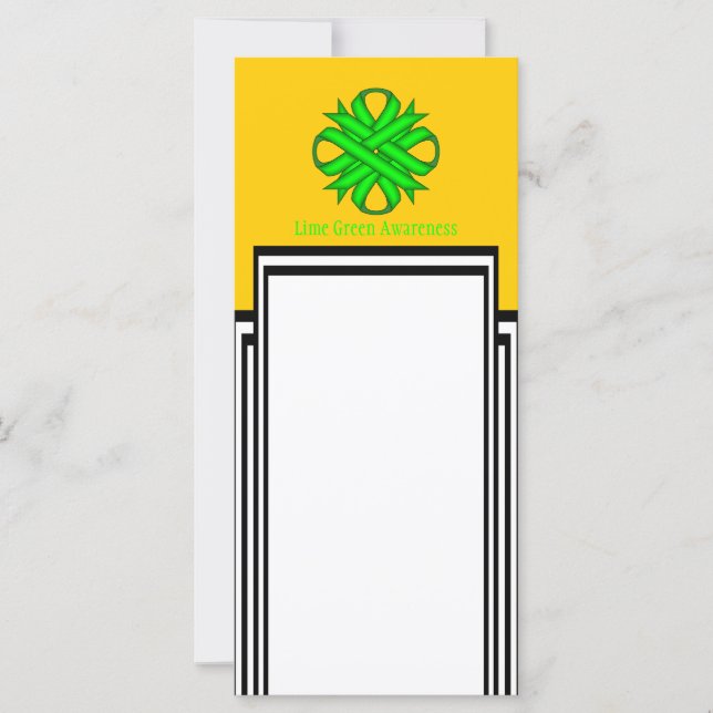 Lime Green Clover Ribbon von Kenneth Yoncich (Vorderseite)