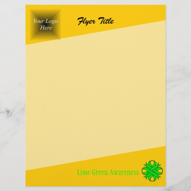 Lime Green Clover Ribbon von Kenneth Yoncich Flyer (Vorne)