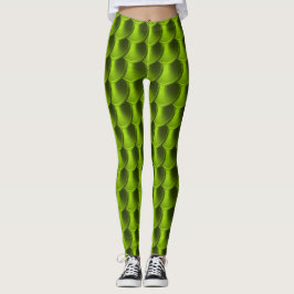 Lime Green Dragon Scale Cosplay Leggings