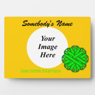 Lime Green Flower Ribbon Template by K Yoncich Fotoplatte