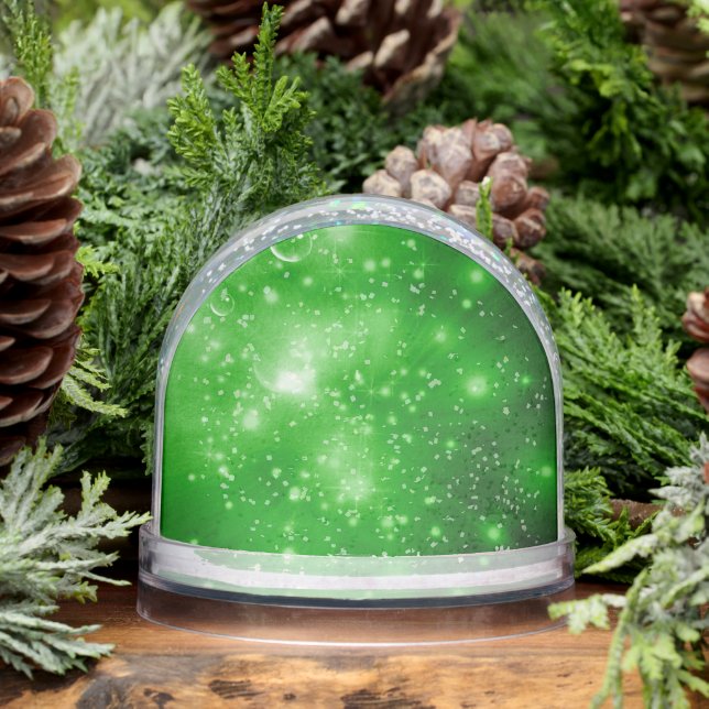 Lime Green Galaxy Burst Schneekugeln (Winter)
