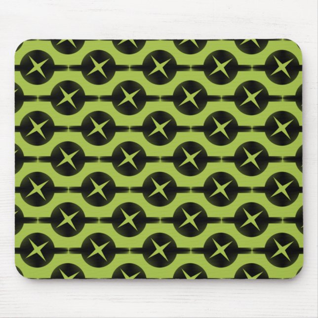 Lime Green gelegentlich Circles Mousepad (Vorne)