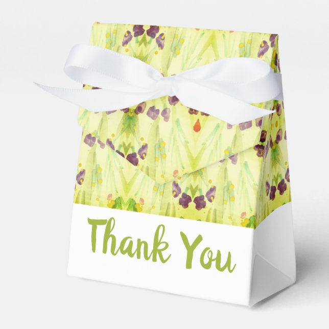 Lime Green Gemustert Geschenkschachtel (Vorderseite)