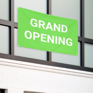 Lime Green Grand Opening-Banner Banner