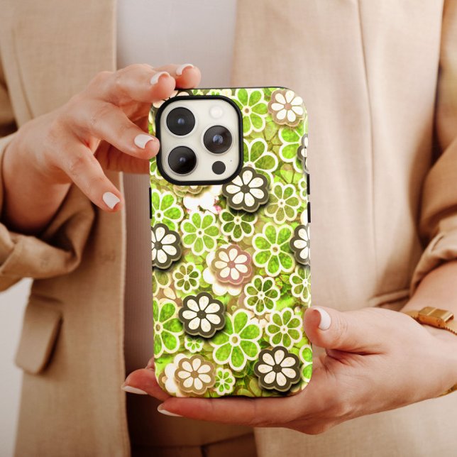 Lime Green Hippie iPhone | 60er Hippie iPhone 13 Case-Mate iPhone Hülle (Von Creator hochgeladen)