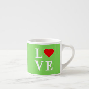 Lime Green LIEBE Modern stilvoll Espressotasse